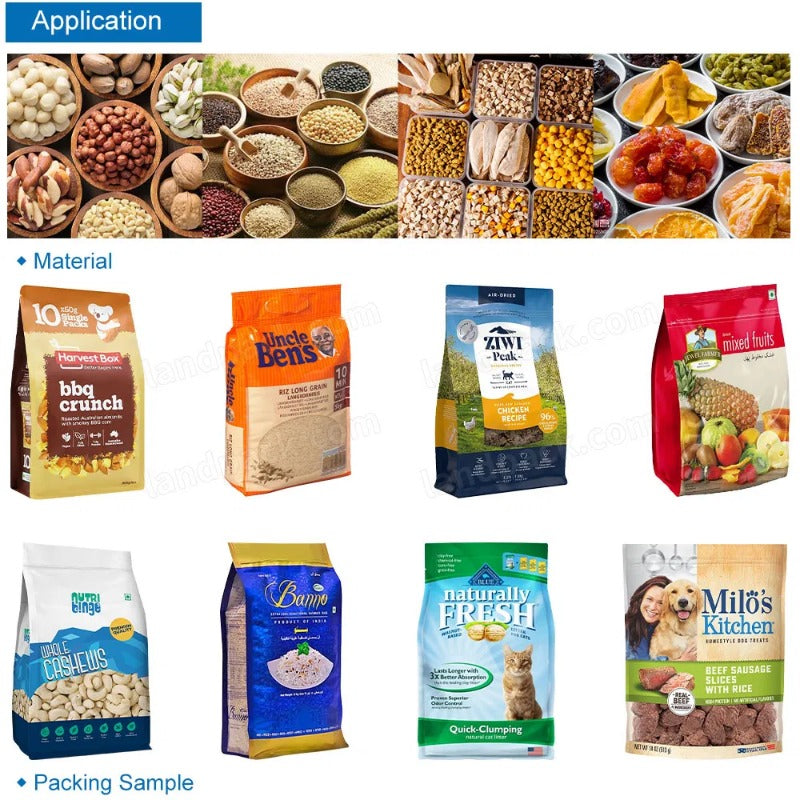 Fully Automatic Granule Stand-up Pouch Mini Doypack Filling Packing Machine