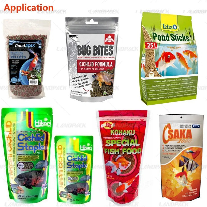 Fully Automatic Granule Pet Food Stand up Pouch Packing Machine Line