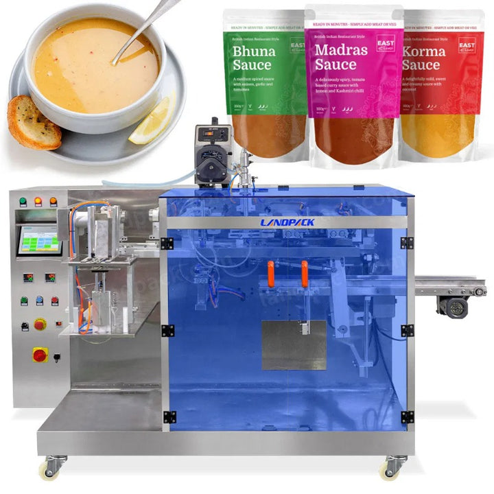 Horizontal Sauce Paste 3/4 Sided Seal Pouch Retort Pouch Packing Machine