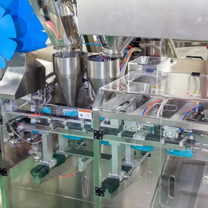 Automatic Coffee Bean Coffee Powder Doypack Packing Machine with Metal Detector and Checkweigher