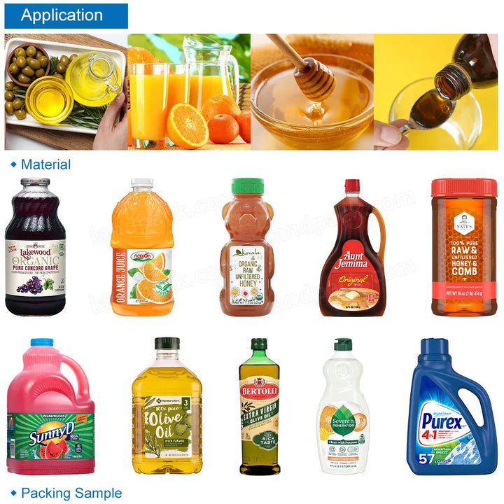 Automatic 10 Heads Plastic Bottle Ghee Filling Machine