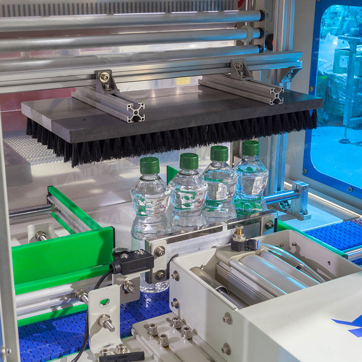 Automatic Vinegar Bottle Filling Capping and Labeling Machine Line with Shrinking Machine