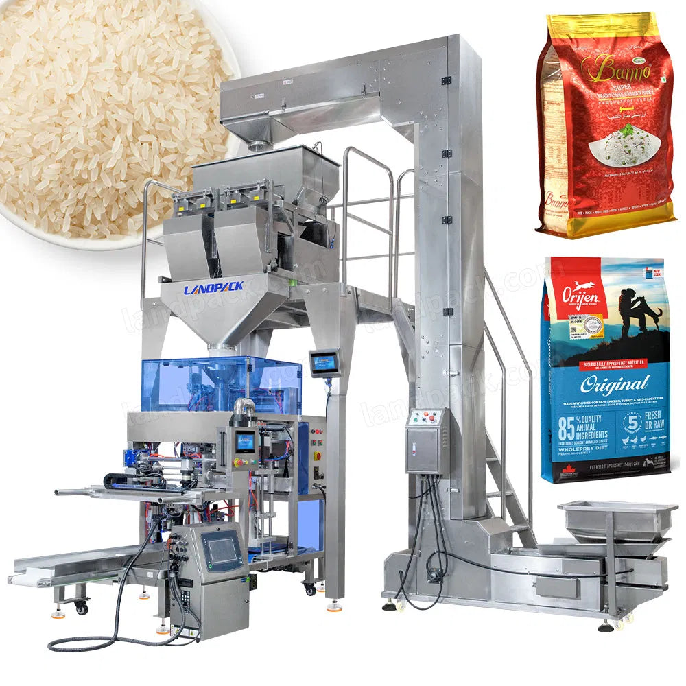 Automatic 2-Head Linear Weigher Grain Mini Doypack Premade Pouch Packing Machine