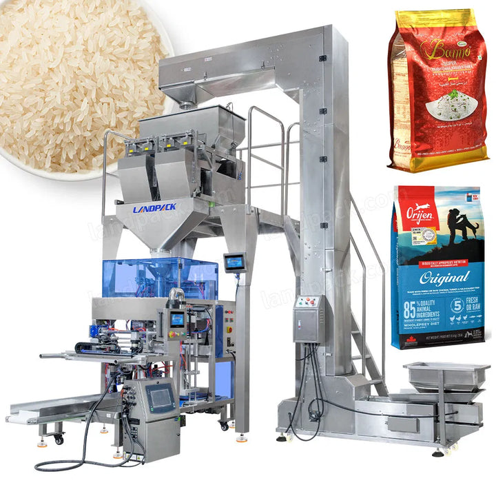 Automatic 2-Head Linear Weigher Grain Mini Doypack Premade Pouch Packing Machine