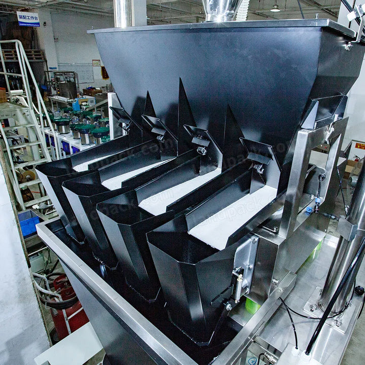 Automatic 4 Head Linear Weigher Detergent Powder Vertical Vffs Packing Machine