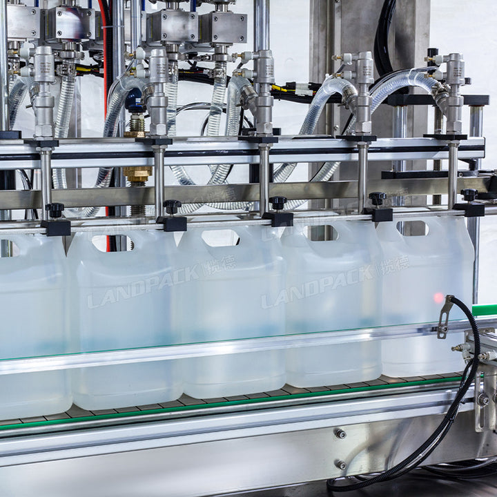 Automatic 6 Head Gear Pump Liquid Filling Machine Line