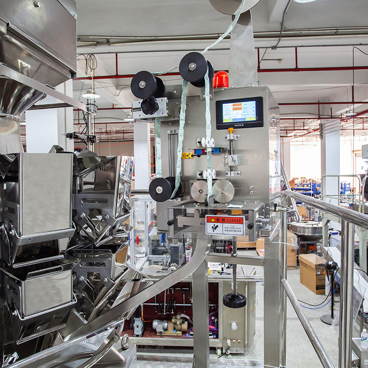 Automatic Beef Jerky Doypack Granule Packing Machine with Multi Heads Weigher