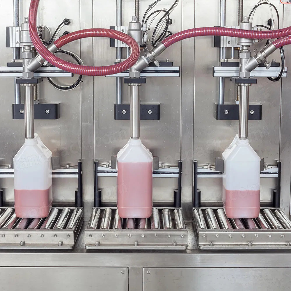 Semi-automatic Liquid Sauce Jam Bottle Filling Machine with Mixer