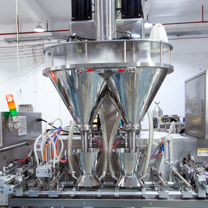 Automatic Double Auger Powder Filler Horizontal M Shape Pouch Packing Machine
