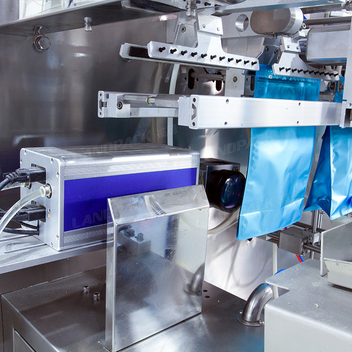 Automatic Double Filling Heads Milk Powder Zipper Pouch Packing Machine