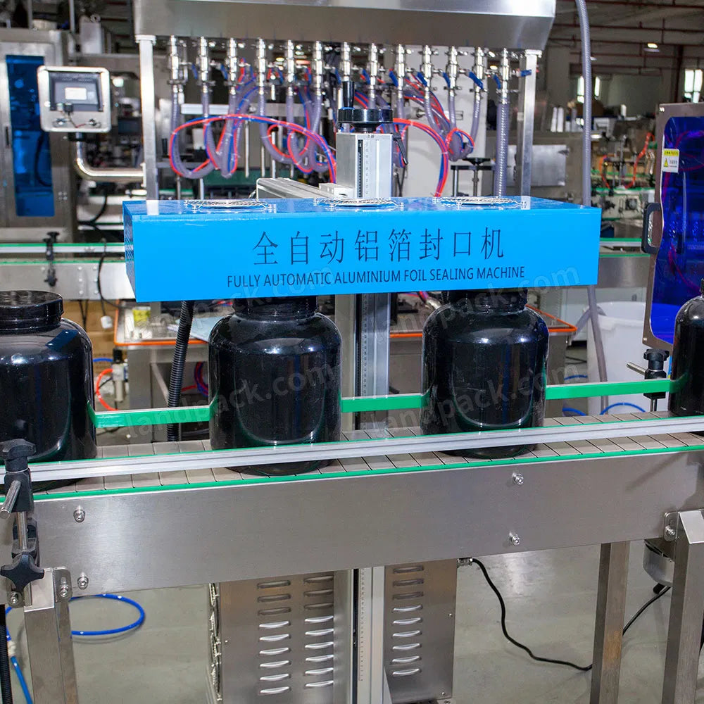 Automatic Double Head Powder Tin Can Filling Machine Line