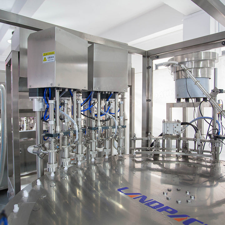 Automatic 6 Heads Spout Pouch Filling Capping Machine for Puree Sauce Fruit Juice