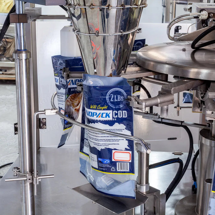 Automatic Frozen Food Rotary Doypack Premade Pouch Packing Machine
