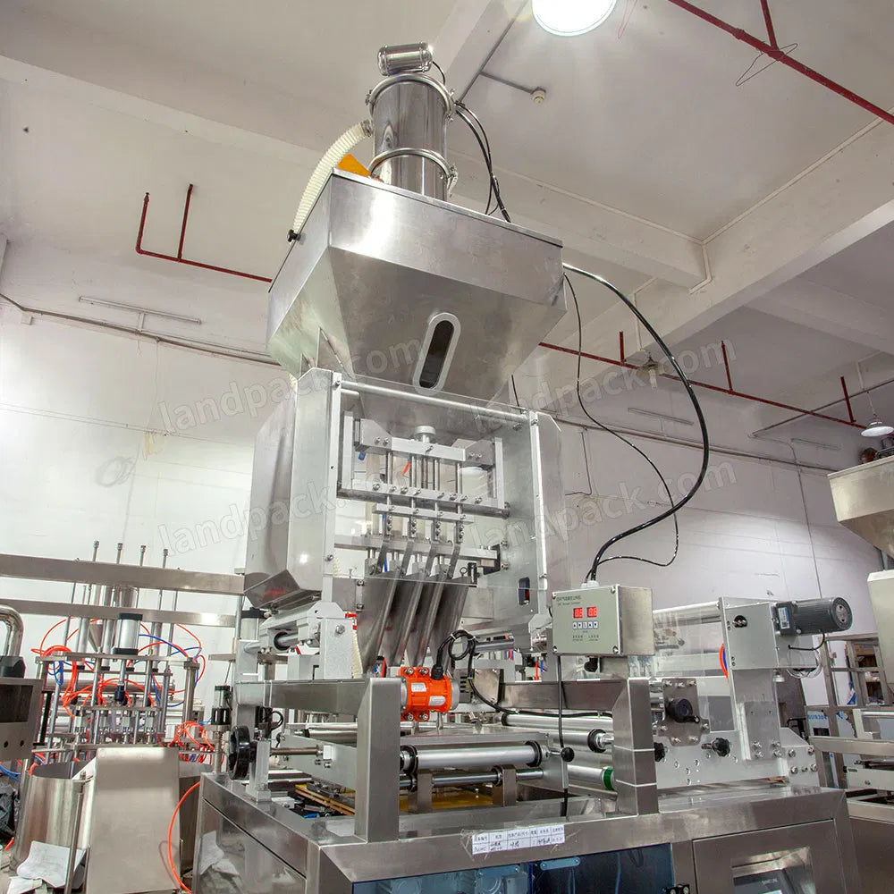 Multitrack Sachet Machine Automatic Sugar Salt Multi Lane Track Sachet Packing Packaging Machine ...
