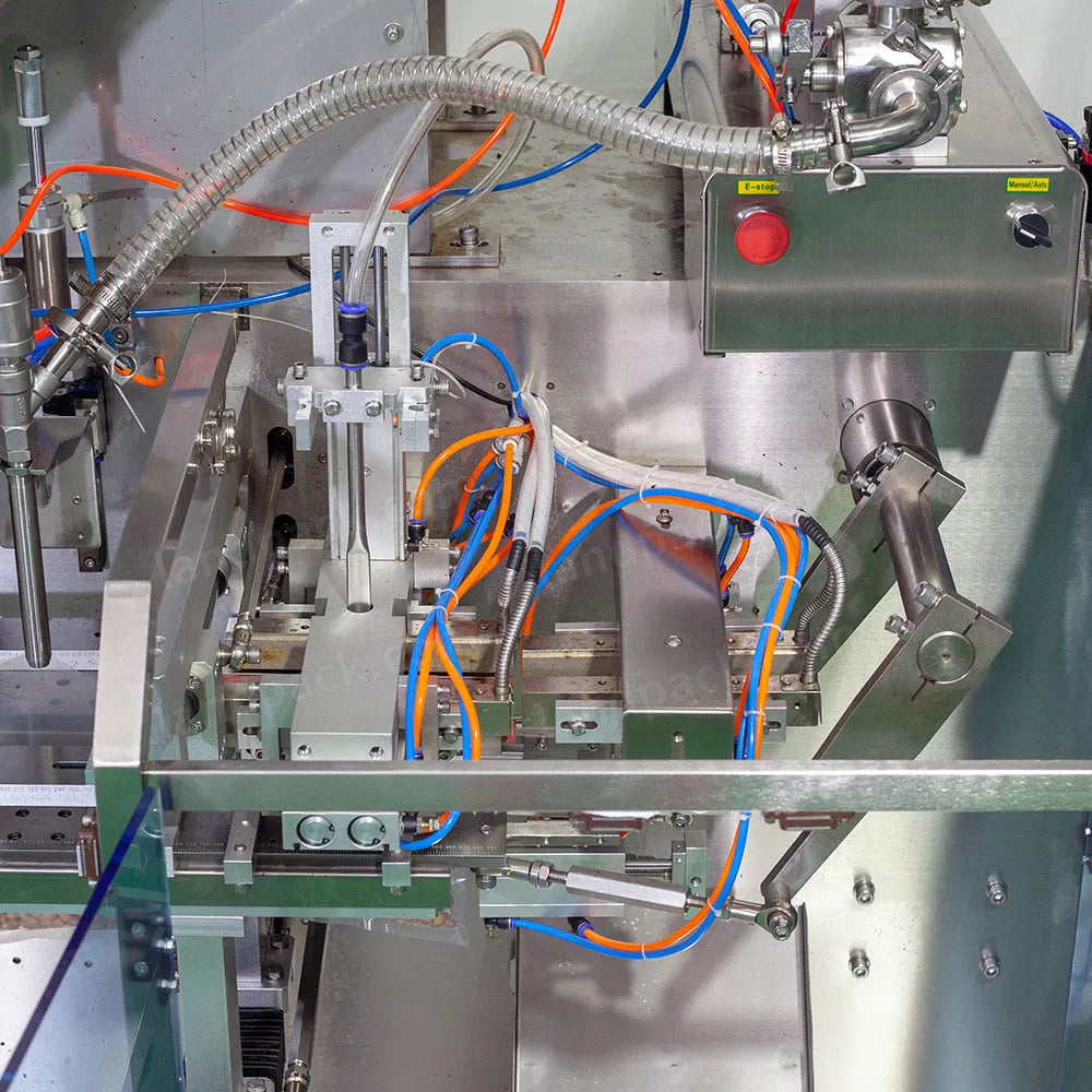 Automatic 4 Heads Linear Weighers Grain Product Premade Pouch Packaging Machine