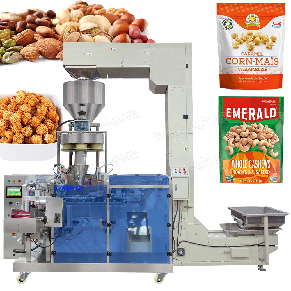Automatic Granule Popcorn Premade Doypack Zipper Pouch Packing Machine