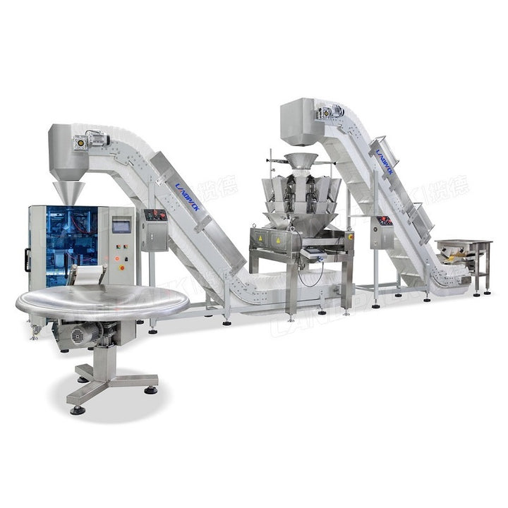 Automatic Granule Spaghetti Potato Chips Snack Vertical Packing Packaging Machine Line
