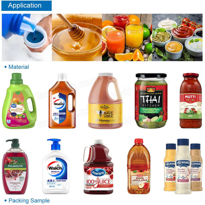 Automatic Liquid Soap Hand Sanitizer Bottle Filling Capping Labeling Machine Line