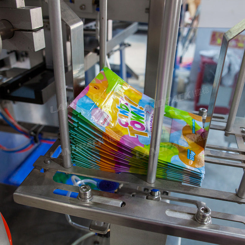 Automatic Candy Chewing Gum Horizontal Doypack Pouch Packing Machine with Multihead Weigher