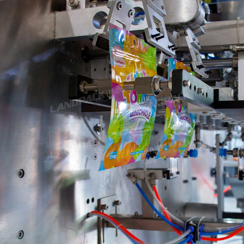 Automatic Candy Chewing Gum Horizontal Doypack Pouch Packing Machine with Multihead Weigher