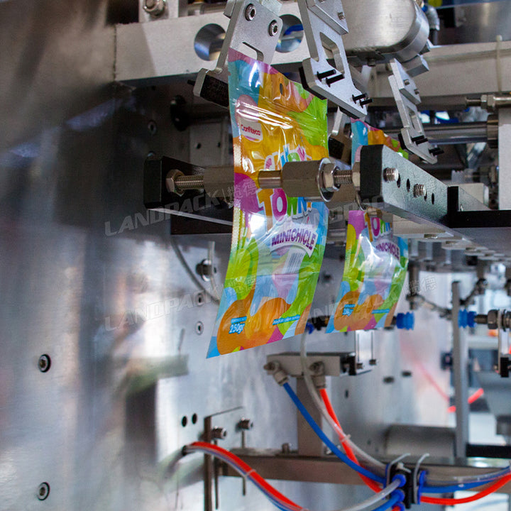 Automatic Candy Chewing Gum Horizontal Doypack Pouch Packing Machine with Multihead Weigher