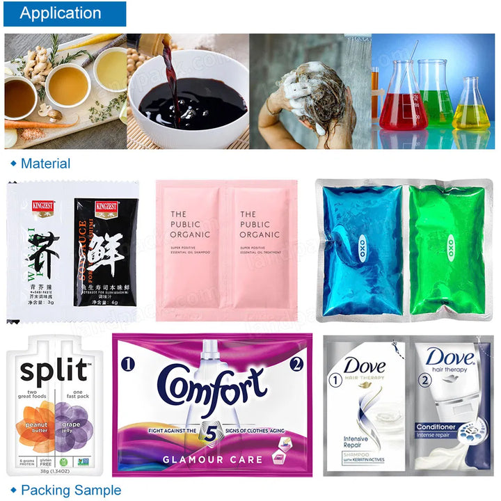 High Speed Liquid Double-Pouch Bag Packing Sealing Machine