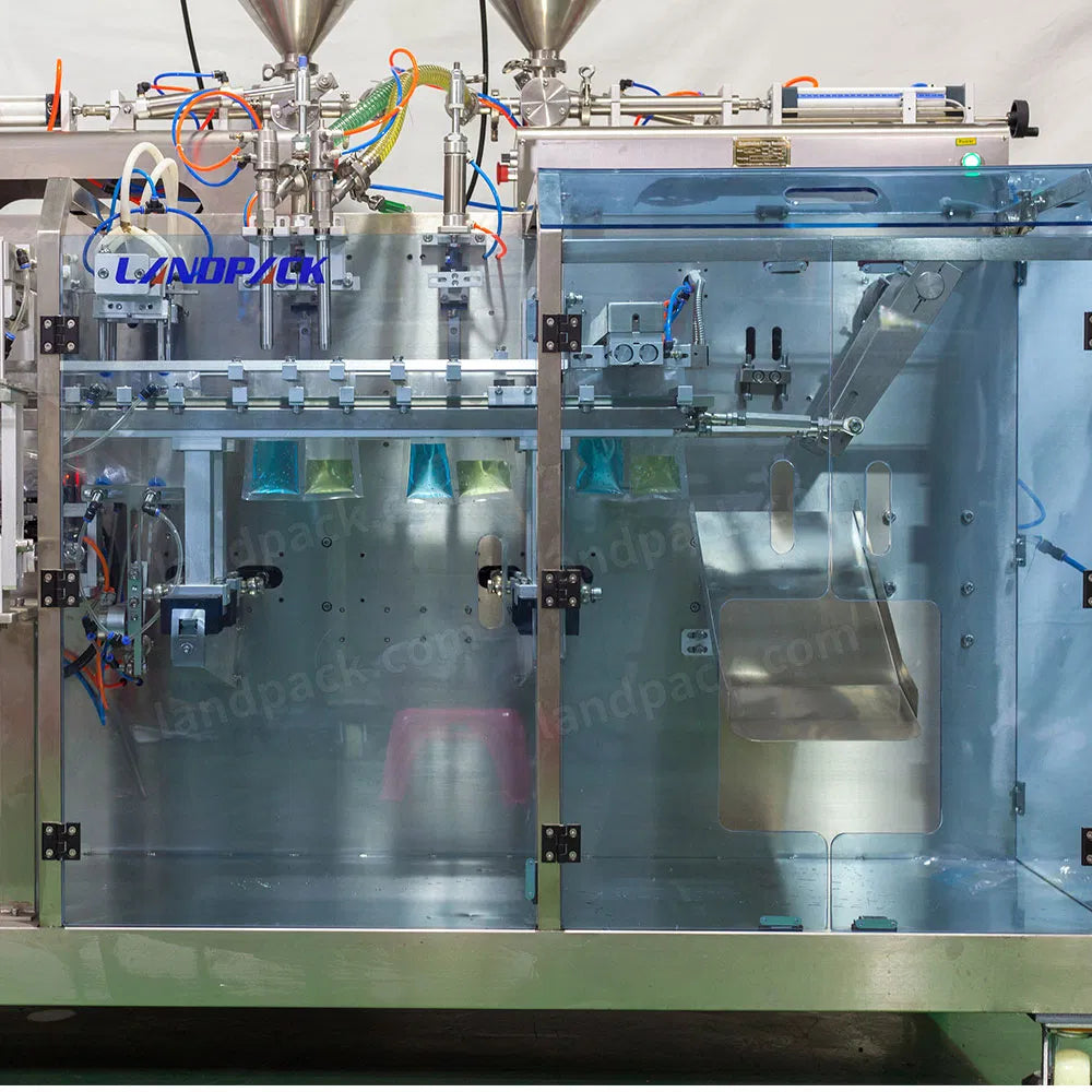 High Speed Liquid Double-Pouch Bag Packing Sealing Machine