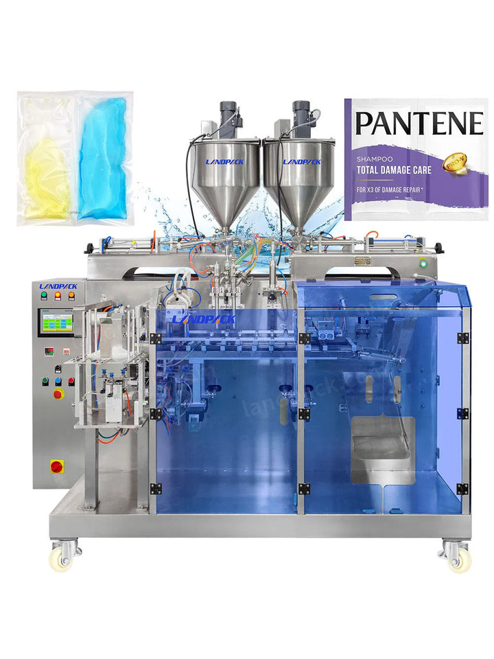 High Speed Liquid Double-Pouch Bag Packing Sealing Machine
