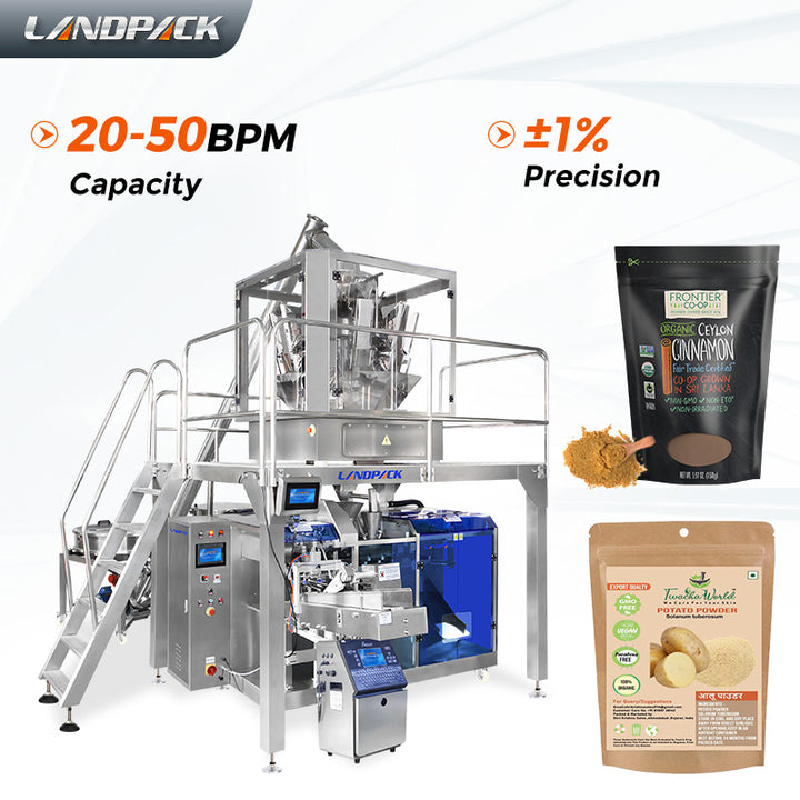 Automatic Horizontal Potato Powder Flour Premade Pouch Doypack Packing Machine