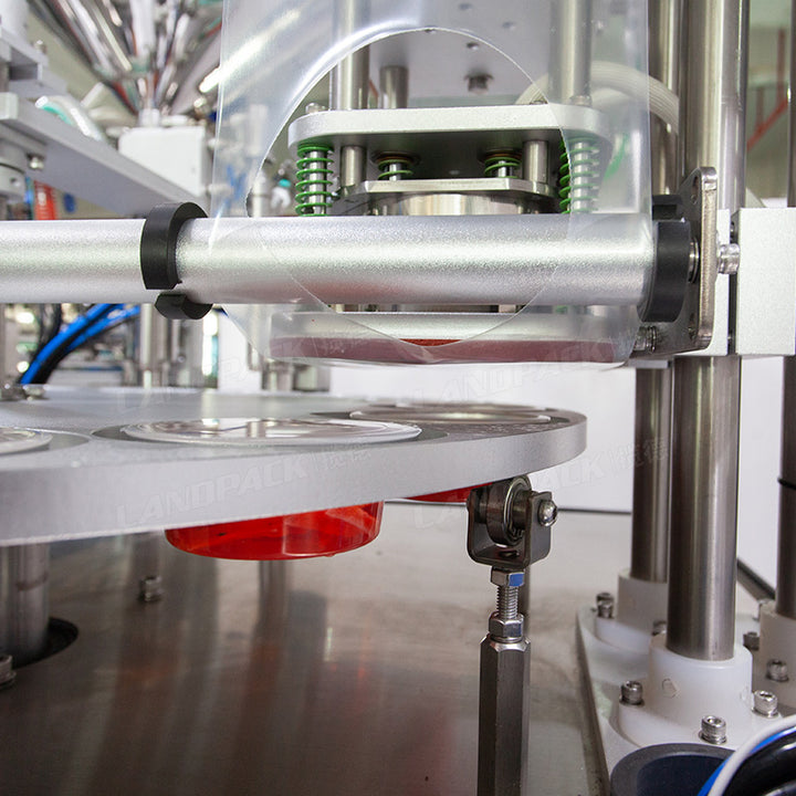 Automatic Cup Filling Sealing Machine For Pickle Soy Garlic Chilli Sauce Yogurt