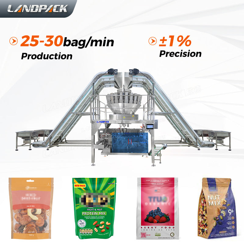 Automatic Mixed Nuts Cashew Beans Granule Premade Pouch Packing Machine