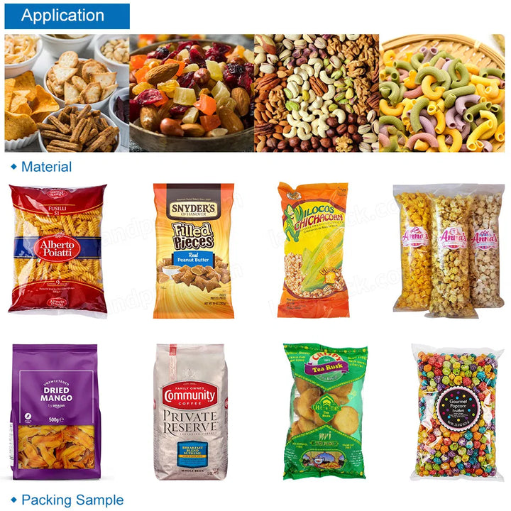 Automatic Multi Head Weigher Popcorn Puffed Food Vertical Packing Machine