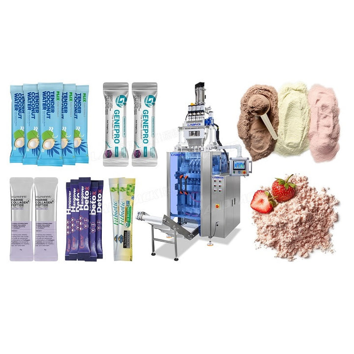 Multi Lane Medical Powder Sugar Coffee Protein Milk Powder Stick Pack Packing Machine