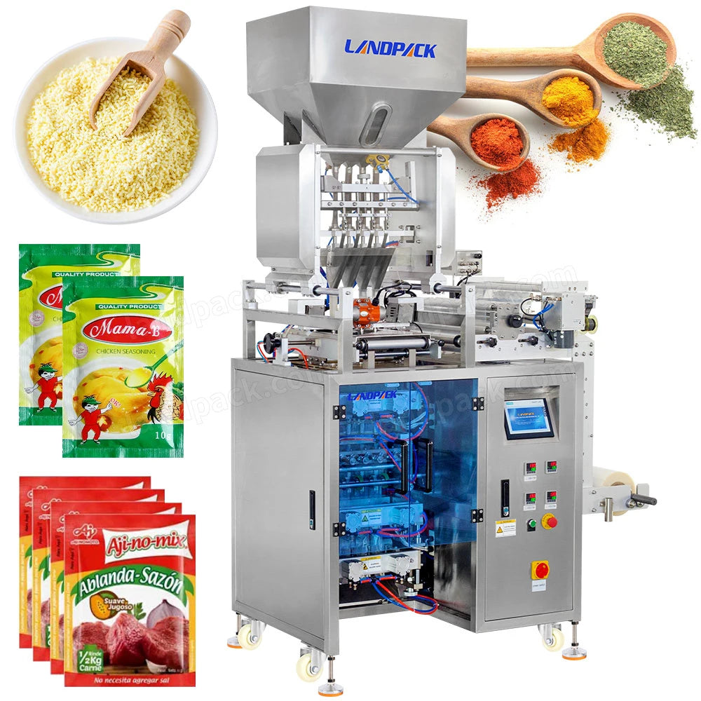Automatic Multi Line Side Sealing Bag Granule Powder Sachet Packing Machine