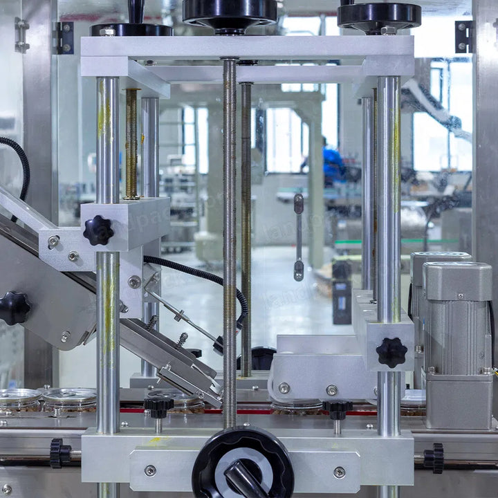 Automatic Granule Cans Tin Filling Machine With Multihea Weighing