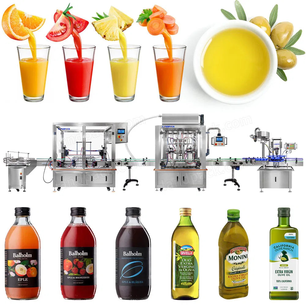 Automatic Vinegar Rinsing Filling Capping Machine Line
