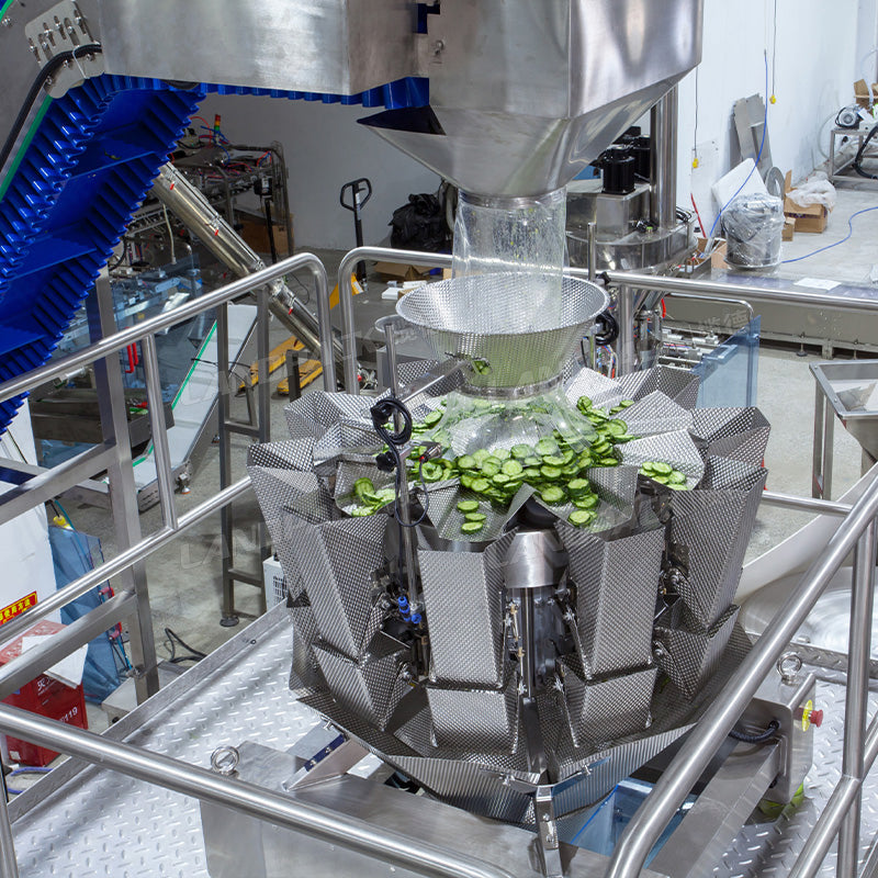 Multi Heads Automatic Pickled Sliced Cucumber Horizontal Doypack Stand Up Pouch Packing Machine