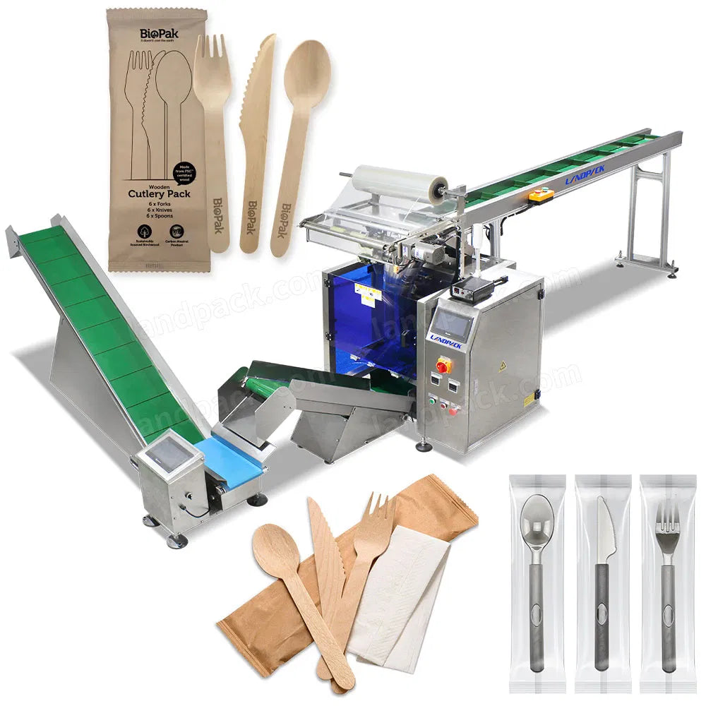 Automatic Disposable Plastic Cutlery Vertical Packing Machine