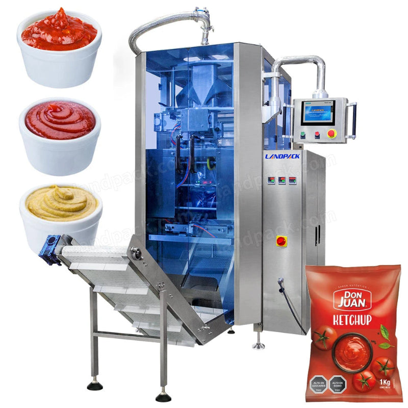 Automatic Liquid Vertical Pouch Packing Machine For Ketchup Mayonnaise Pepper Sauce Ect.