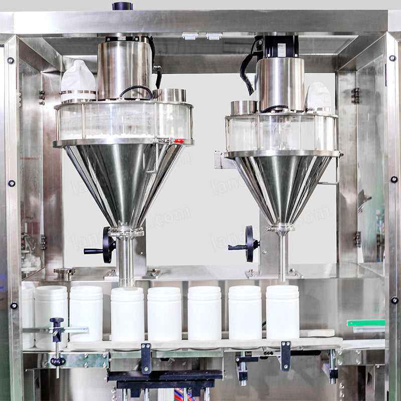 Automatic Double Heads Talcum Powder Baby Powder Bottle Filling Machine