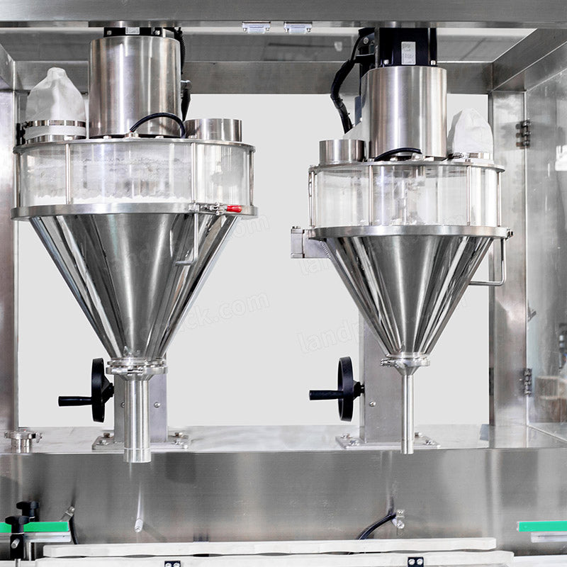 Automatic Double Heads Talcum Powder Baby Powder Bottle Filling Machine