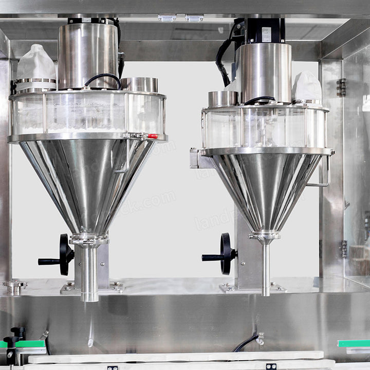 Automatic Double Heads Talcum Powder Baby Powder Bottle Filling Machine