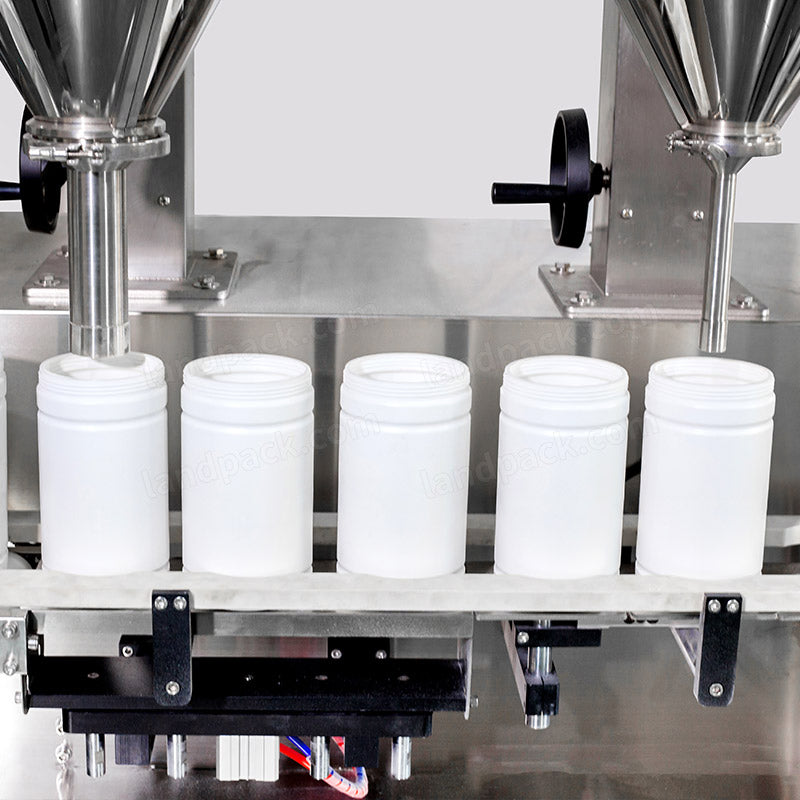 Automatic Double Heads Talcum Powder Baby Powder Bottle Filling Machine