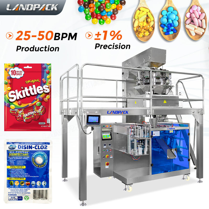 Automatic Premade Pouch Potato Chip Corn Flakes Granule Doypack Machine