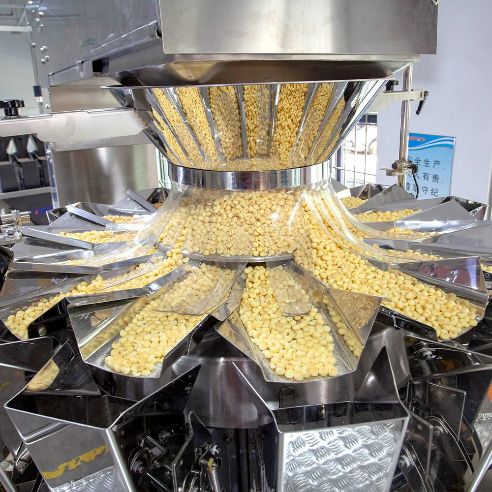 Automatic Puffed Food Popcorn Nut Vffs Granule Vertical Packing Machine