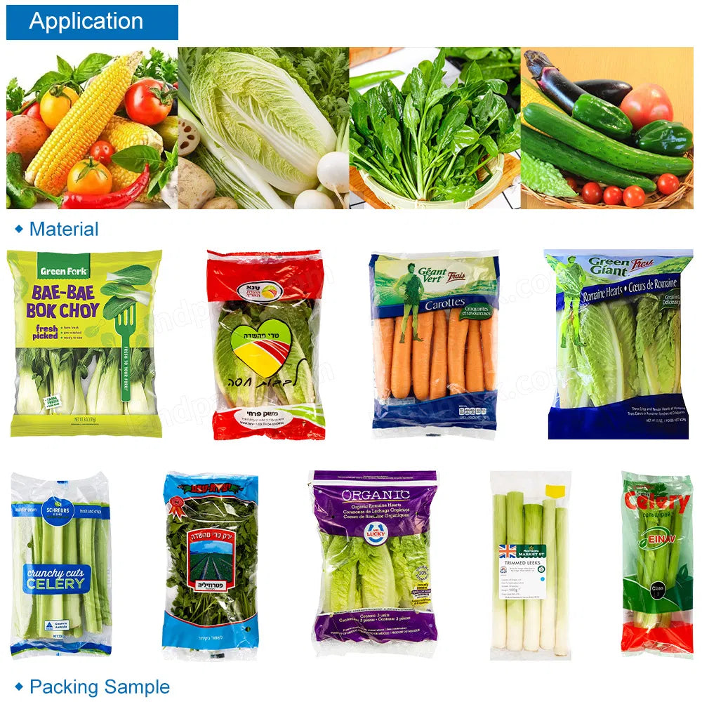 Fresh Vegetables & Fruits Pillow Flowpack Packing Machine | High-Speed Packing