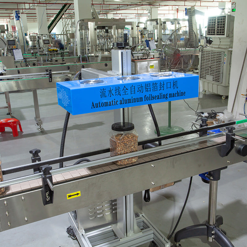 Automatic Rotary Multi Heads Weigher Granule Filling Capping and Labeling Machine Line