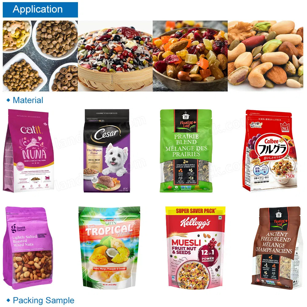 Automatic Rotary Premade Pouch Granule Dog Food Mixing Packaging Machine