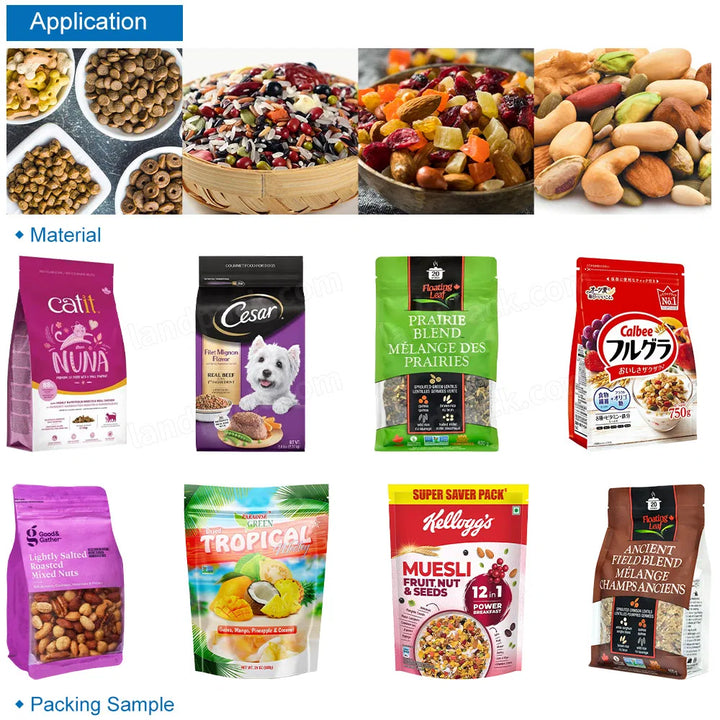Automatic Rotary Premade Pouch Granule Dog Food Mixing Packaging Machine