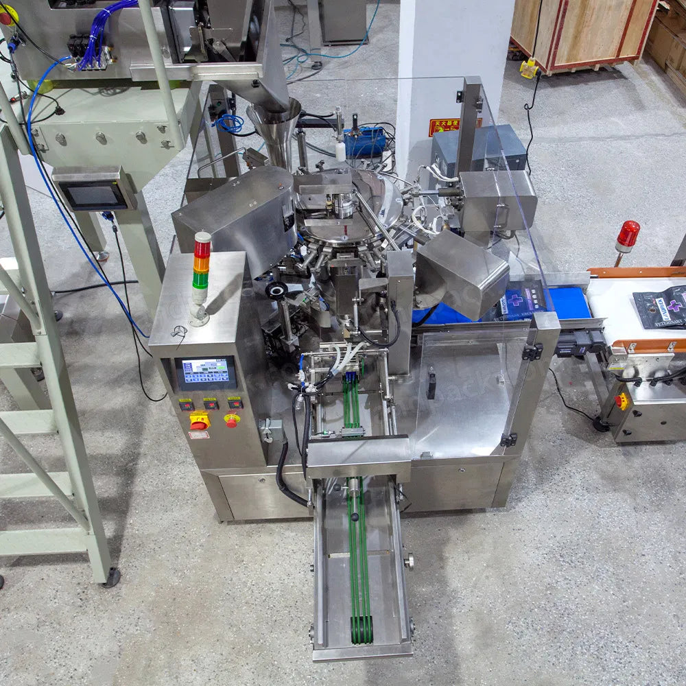 Automatic Rotary Premade Pouch Granule Dog Food Mixing Packaging Machine